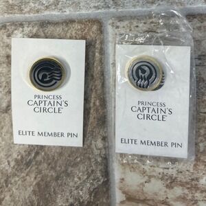 Princess Captains Circle Elite Member Pin Set Gold Tone